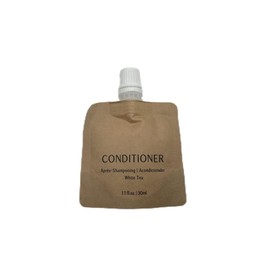 BIO CORN Conditioner Recyclable Kraft Paper Pouch Bag (100 Pack, 1.1oz/30ml)