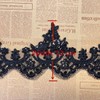 13CM Width Bead Crown Pattern Inelastic Embroidery Lace Trim,Curtain Tablecloth