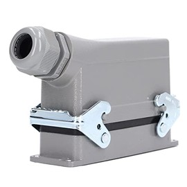 Conector Impermeable Rectangular de 24 Pines, Enchufe Y Enchufe Adaptador de Corriente de Alto Voltaje IP65, Conector de Cable de Alimentación Impermeable 16A/500V
