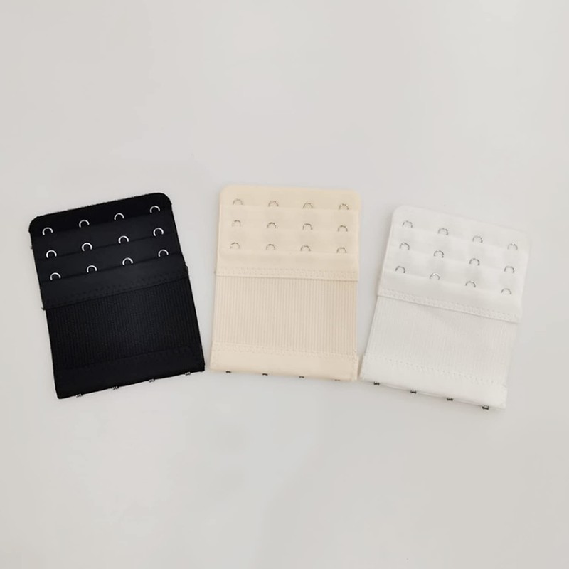 LEEQBCR 3pcs 4 Hooks Bra Extender Women's Bra Strap Extension