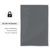 Straame 60 Mixed Size Grey Mailing Postal Bags, Self-Seal Closure