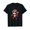 Hiking Monkey With Backpack And Walking Stick T-Shirt