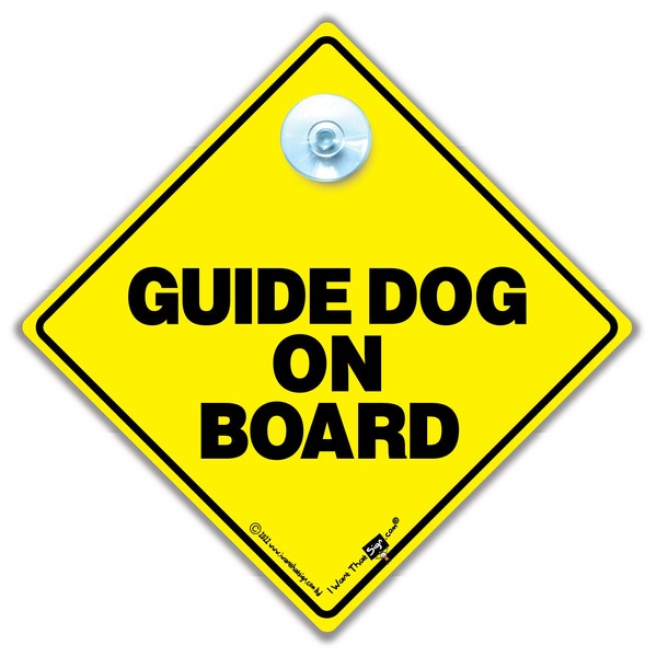 Guide Dog Sign, Guide Dog Car Sign, Dog Sign, Dog
