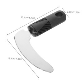 Stainless Steel Adaptive Knife for Elderly Shake Rehabilitation Tool for Disabled Adults Durable Utensil for Enhanced Dining Experience and Independence