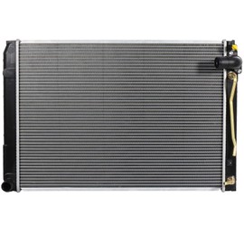 INEEDUP 2925 Radiator Assembly and 4 pcs Oil Hose Clamps Replacement for 2009 2010 2011 for Honda Civic Sedan Hybrid-L