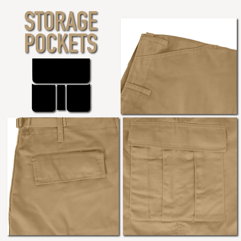 Rothco Tactical BDU Shorts - Rugged Outdoor Hiking Camping Cargos