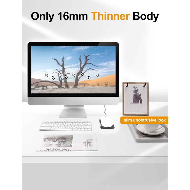 meatanty Ultra-Slim Silent Undetectable Mouse Jiggler, Interval Timer Adjustable, Mouse