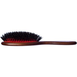 L'Artisan Brossier - Pneumatic Cushion Hair Brush Made of Solid Beech Wood - Traditional Brush Large Size, 100% Natural, Pure Boar Bristles - French Manufacture