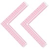 KDSSYFT Right Angle Sewing Ruler Inside 16.5cm 8" Outside Plastic