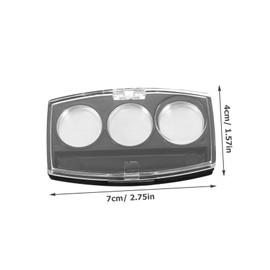 Beavorty 10Pcs Refillable Eyeshadow Pallets Makeup Tray Compact DIY Cosmetic Container with Compartments for Eyeshadow Blusher Foundation Portable Organizer