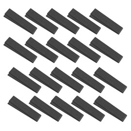 XNJIHWA 20Pcs Tile Wedges Leveling Fence Wedges Plastic Resuable Wedges for Floor,Wall Setting,Rattling Fences,8.7x2.1x1.5cm,Black