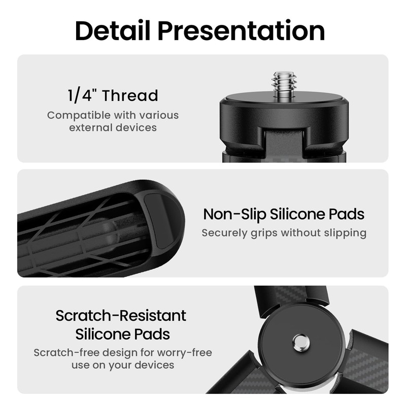 LKTOP Pocket 3 Mini Tripod for DJI Osmo Pocket 3,