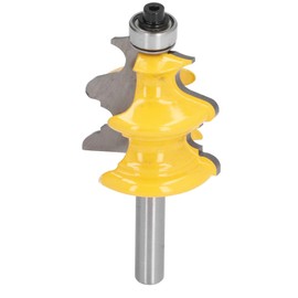 Mavaol Picture Frame Router Bit - 38mm Carbon Steel Alloy Woodworking Router Bit for Synthetic Materials, Plywood, Hardwood and Softwood (8mm Pattern)