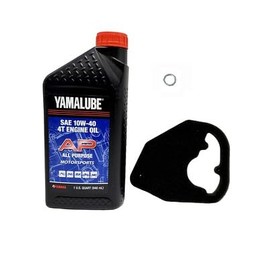 Yamaha TTR 110 (2008-2023) all Models Oil and Air Filter Change Kit Yamaha Part#s 5B6-14451-00-00 and 1 Quart All Purpose LUB-10W40-AP-12