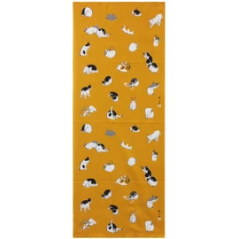 Geishido T-8 Tenugui Hiroshige Cat Orange