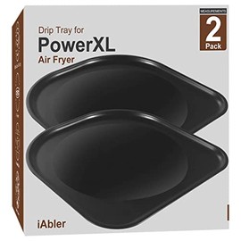 Genuine Air Fryer Drip Tray for PowerXL Air Fryer Replacement Drip for PowerXL 10 Qt Vortex Air Fryer Pro, Pro Plus, 6Qt Power AirFryer Pro, Oven Deluxe,Oven Pro, 8Qt Power AirFryer Pro, NonStick