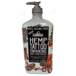 Malibou Tan Malibu Tan Hemp Tattoo Enhancing Body Moisturizer 25 oz. Extra Large Bottle