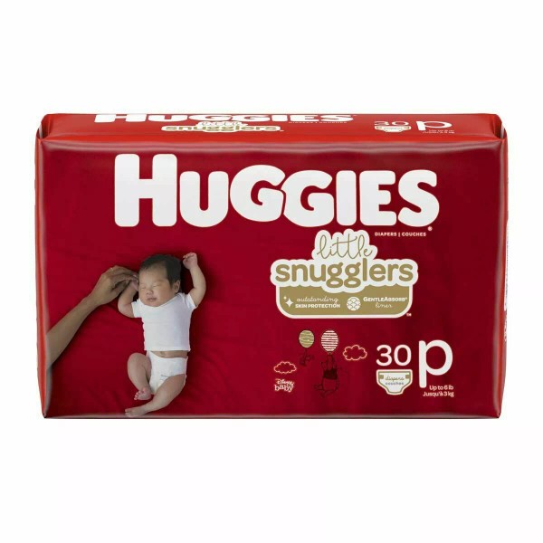 Huggies Little Snugglers Baby Diaper Preemie Up to 6 lbs.
