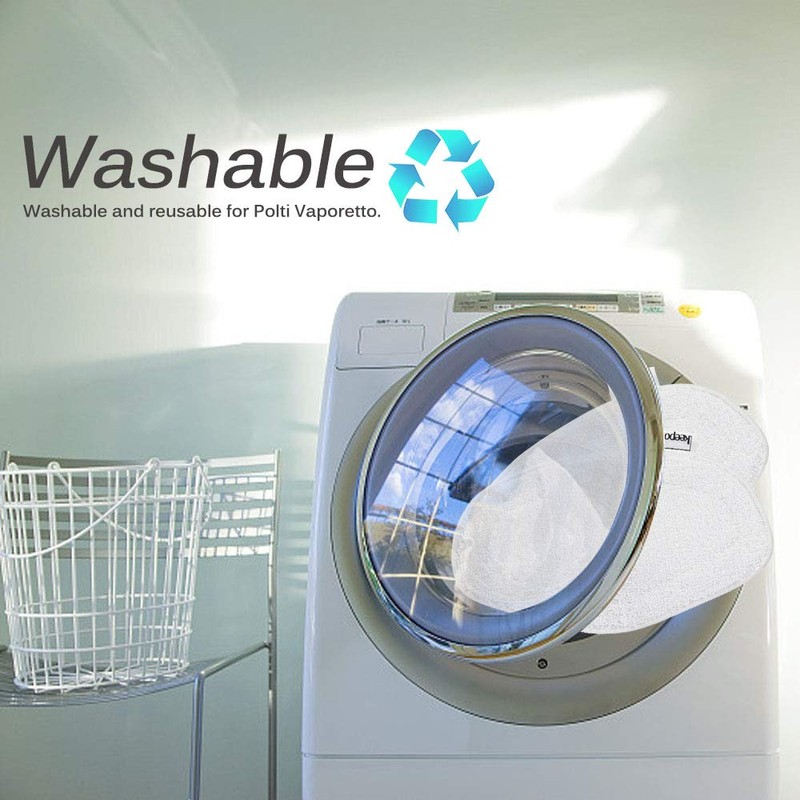 Keepow, 5 x Washable Wipes for Vaporetto PAEU0332 White