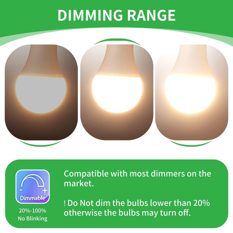 Qualilux Dusk to Dawn Light Bulbs, Auto On/Off Light Sensing