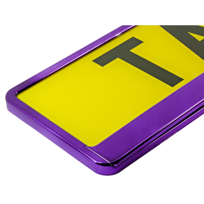 TAPORT® PURE PURPLE CAR REGISTRATION HOLDER FOR ANY CAR ,
