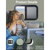 24"x20" RV Sliding Window - Horizontal Teardrop Style, DOT-Certified Tempered