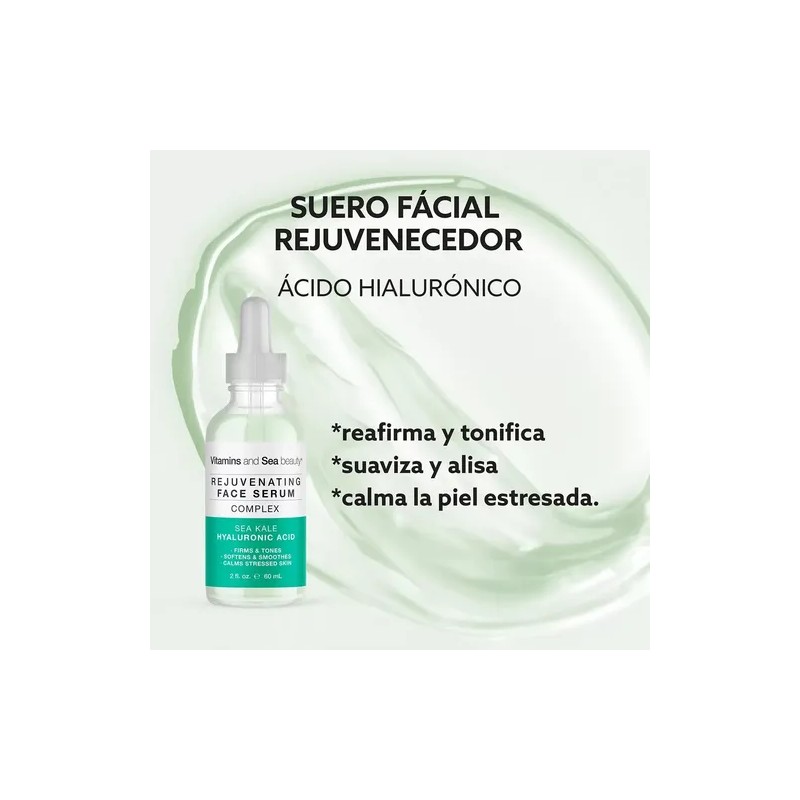 Suero Facial Ácido Hialurónico y Kale Marina Hyaluronic Acid Sea