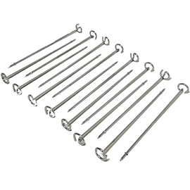 15pcs Foodi Kebab Set for Ninja Indoor Grill Stainless Steel Skewers Steak Veggies, Medium