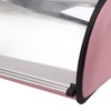ZIZEV Roll Top Bread Keeper, Bread Box Holder Pink Good