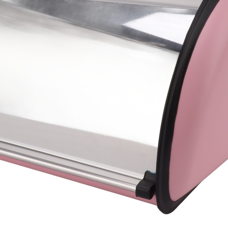 ZIZEV Roll Top Bread Keeper, Bread Box Holder Pink Good