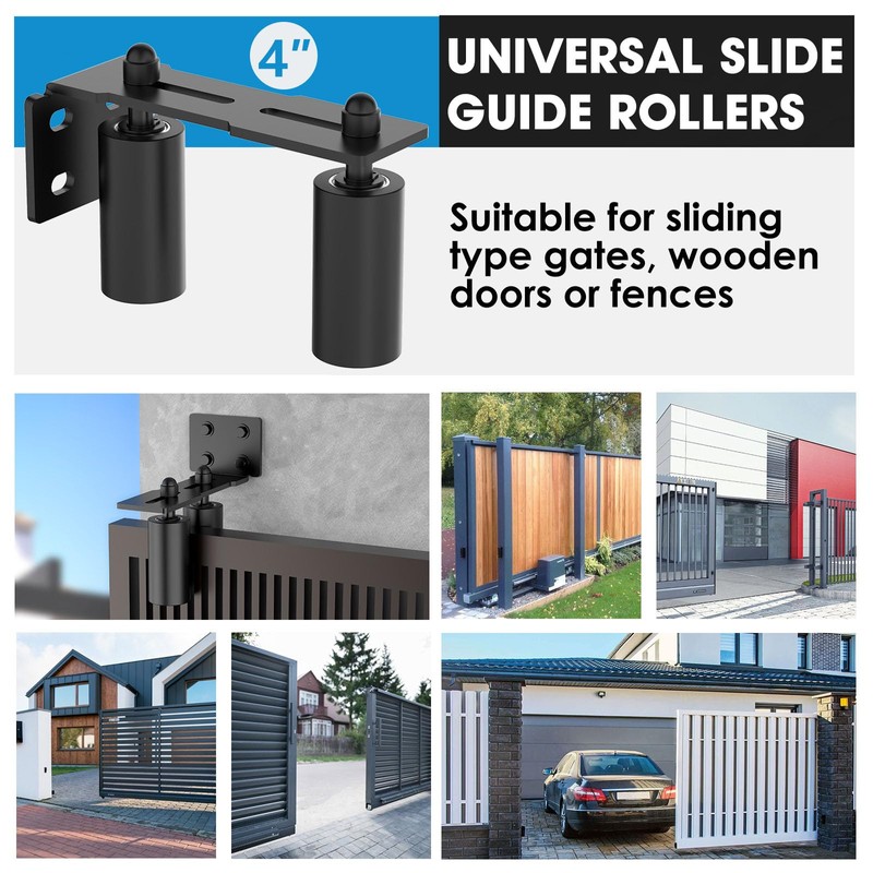 YogePote Heavy Duty Slide Gate Roller Guide with Steel L