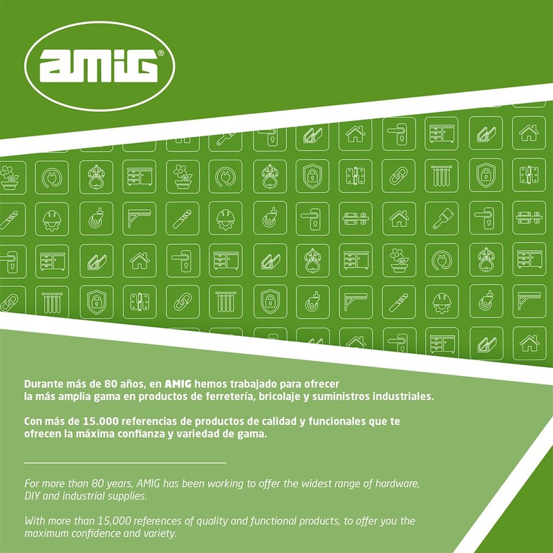 Amig - Door Stop, Protection Against Impact, Easy Installation, Includes