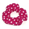 Polka Dot Print Fabric Hair Scrunchies Set of 4 Ponytail