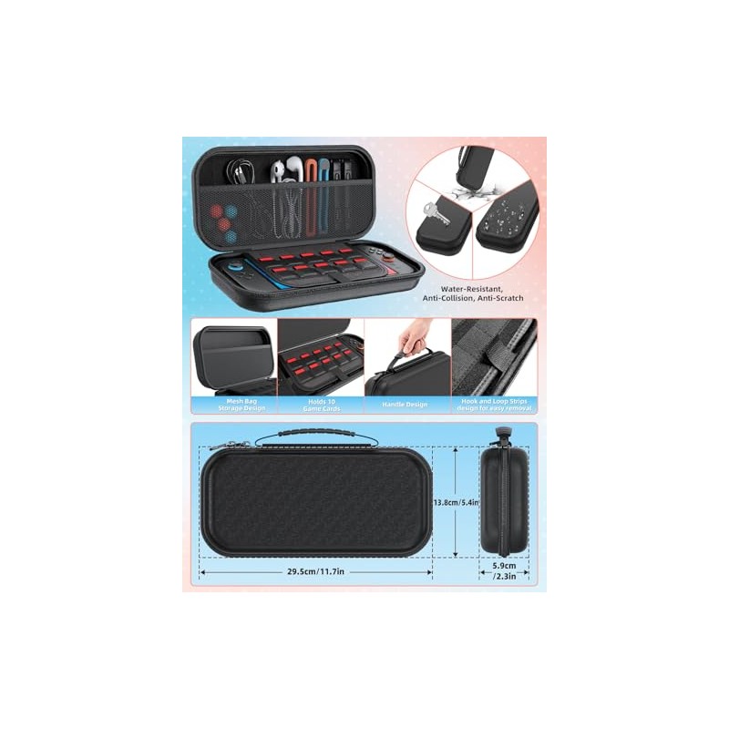 Switch 2 Controller Accessories Bundle (Black+Black)