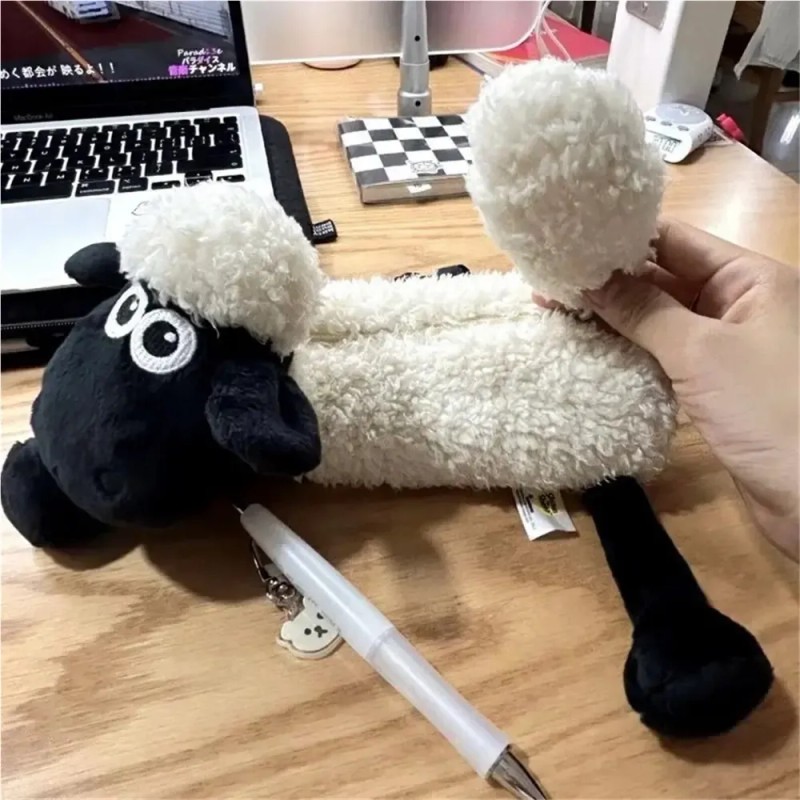 A Wj { Estuche For Lápices De Cordero De Peluche