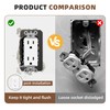 WooFog 10 Pcs Wall Plate Spacers for Outlets, Outlet Spacers