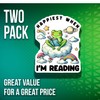 Happiest When I'm Reading Magnets - Cute Frog Magnet -