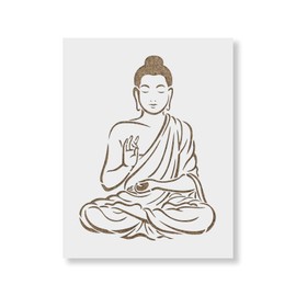 Buddha Stencil - Reusable Stencils for Painting - Mylar Stencil for DIY Projects and Crafts