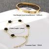 KARCCI 18K Gold Plated Lucky Bracelet and Friendship Love Bangle