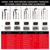 AKM 338Pc Thread Repair Kit, HSS Drill Helicoil Repair Kit