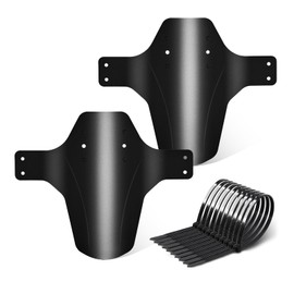 FETESNICE Mountain Bike Mudguard, 2Pcs MTB Mudguard Front and Rear Compatible,Fits 26", 27.5", 29" Inch MTB Mudguard Front and Rear Compatible Bicycle Splash Guard