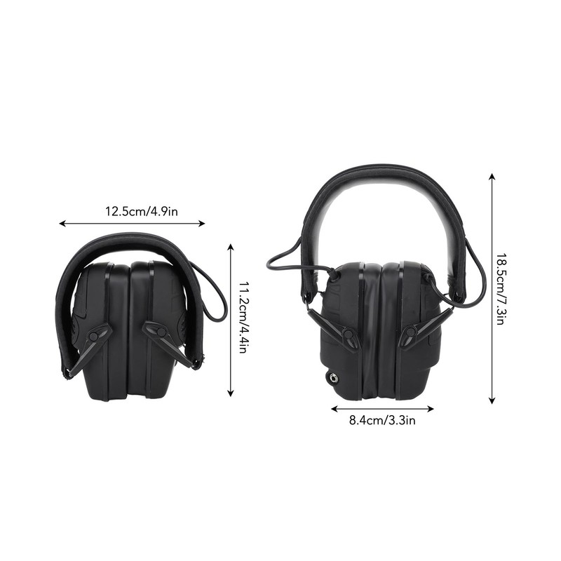 Electronic Shooting Earmuffs ABS Hearing Protective Noise Reduction Headphone for