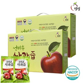 Seonbi Village Apple juice 100ml x 60 bags / 선비촌 사과즙 100ml x 60포