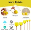 60 Pcs Foam Brushes, Reusable Sponge Brushes Round Stencil Brush