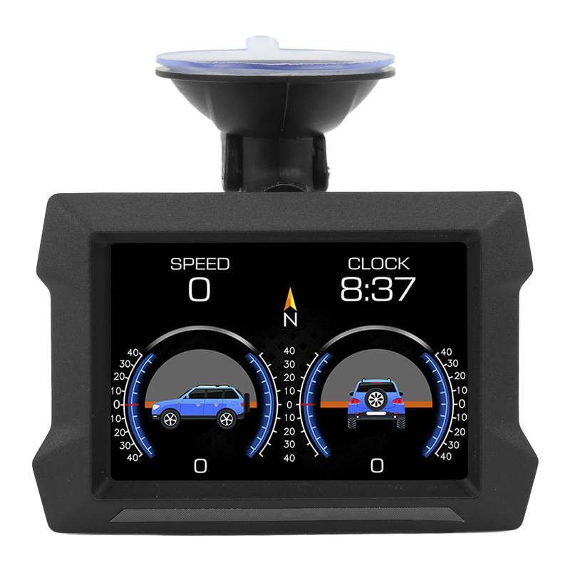Universal Car HUD OBD2 GPS Gauge Display with Slope Meter