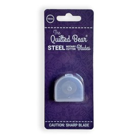 The Quilted Bear Rotary Cut Blade - Precise Cutting, Durable, Universal and Easy to Replace Blades for Rotary Cutter, Fabric & Fabric Cutter, Rotary Cutter (18 mm, 1 Blade)