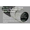 Pro-Graad 1/4” Hex Shank Converter, Quick Change Bit Holder for