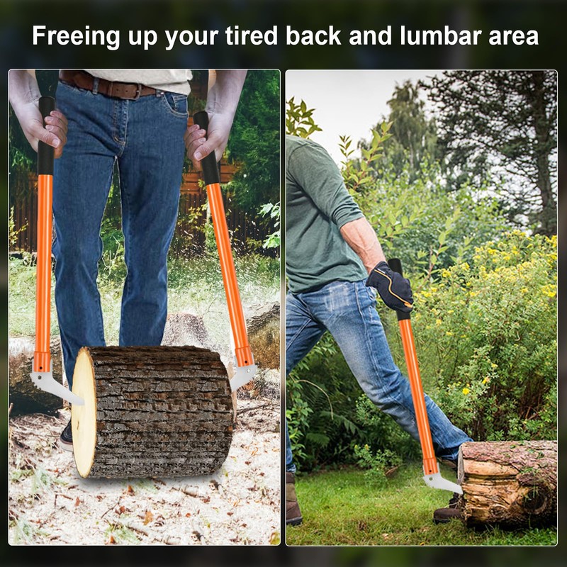 Meyoppm Hookaroon 28.3 Inch, Pickaroon Logging Tool with Anti-Slip Handle,