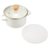 Pearl Metal HB-1367 Enameled Two-Handled Pot, 5.9 inches (15 cm),