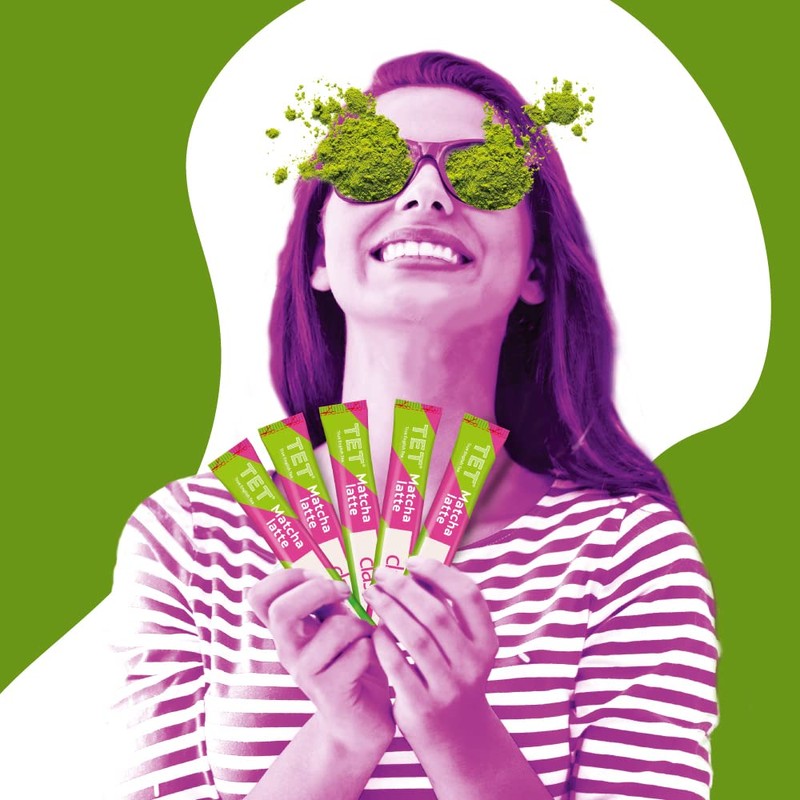 TET Matcha Latte Classic, Green tea based drink, 10 x